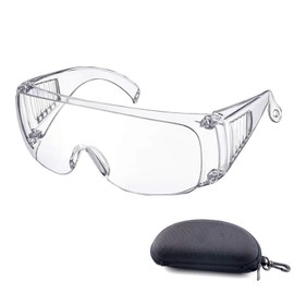 SZSL Goggles, Protective Glasses, Transparent, Lightweight, Windproof, Dustproof, Anti-Fog, Infection Prevention, Splash Prevention, Pollen Prevention, Safety Protection, Medical Care, Architecture