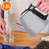 1.5L Stainless Steel Teapot,Tea Kettle Stovetop with Heat-Resistant Handle,Stove-top Teapot