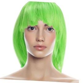 OHPHCALL Elegant Short Straight Wig Set Women's Wigs for Party Cosplay 3 Colors