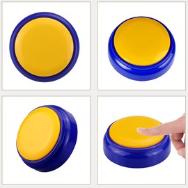 Netual Recordable Button Easy Record Button Recordable Talking Button Record Answer Button Dog Buttons for Communication Record Your Own Sound Button Easy Button Pet Training Dog Talking Buttons