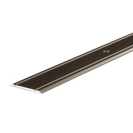 Gedotec Transition Profile Aluminium Transition Rail Perforated Floor Profile for Screwing - Super Flat | Width 30 mm | Anodised Aluminium Bronze | 200 cm | 1 Piece - Compensation Profile for Vinyl -