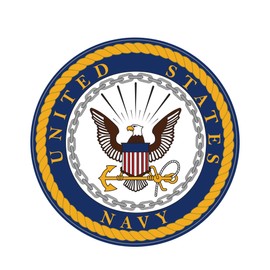 U.S. Navy Color Medallion Decal 6 Inch