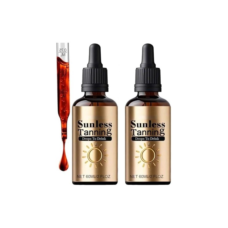 Sunless Tanning Drops To Drink - Drinkable Tanning Drops -