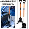 ZONETECH Extendable Snow Squeegee,Ice Scraper and Shovel 42" Lenght- Rotating