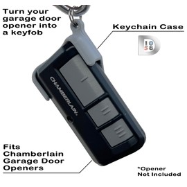 1058 Designs Keychain Key Holder Case compatible with Chamberlain Group 953 G953 893LM 893Max Garage Door Remote Opener Key Fob (Gray)