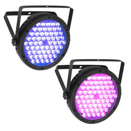 BETOPPER Stage Lighting 120W Par Light RGBW 4-in-1 Stage Lights, DJ Light DMX for Concert and Events,2 Packs