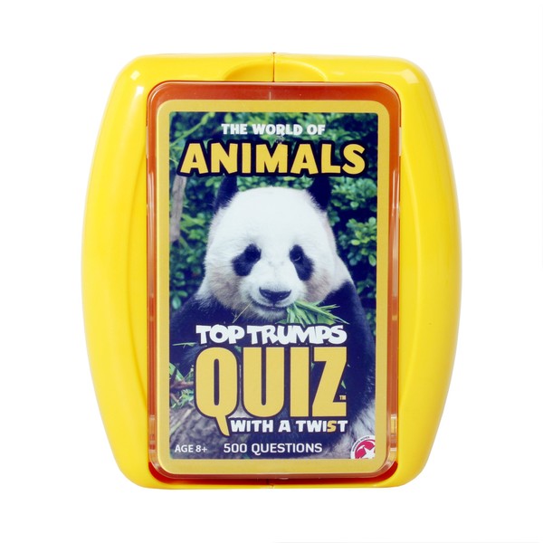 Top Trumps Animals Quiz Game; Entertaining Trivia Exploring Your Favorite Wildlife Like Lions, Tigers, Bears, Elephants, and More|Fun Family Game for Ages 6 & up