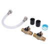 RV Water Heater by Pass Kit, 12 Inch Reinforced Hose
