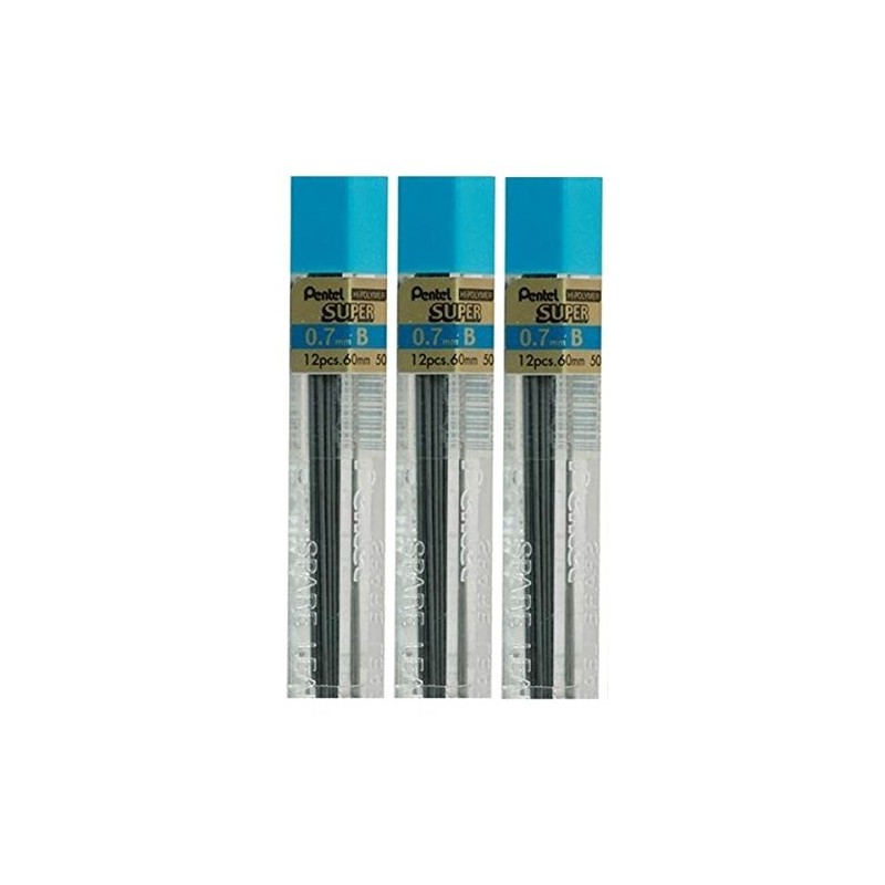 Pentel 0.7mm Size B Shade Hardness Pencil Refill Replacement Spare