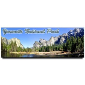 Yosemite National Park Panoramic Fridge Magnet California Travel Souvenir
