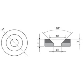 vasalat Round Magnet with Metal Disc with Countersunk Bore, Round Magnet Diameter 23 mm, Neodymium Nickel-Plated 12-Piece Set