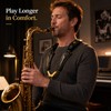 Saxophone Shoulder Strap for Comfortable Playing – Adjustable PU Leather