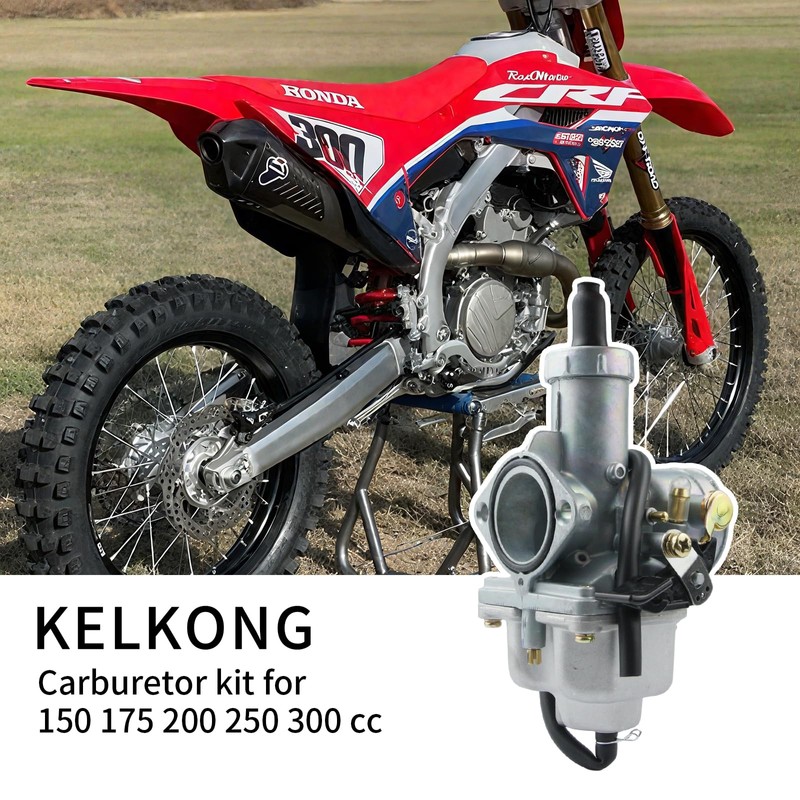 KELKONG 30mm PZ30 Manual Carburetor with Carburetor Fuel Line 250cc