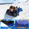 45" Large Foldable Snow Sled，Rolled Up Portable Snow Sleds for