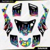 Factory EFX CMYK Savage Racing Graphics Kit fits Suzuki LT50
