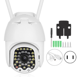 1080P HD Dome Camera Waterproof Outdoor WiFi CCTV with 32 Lights Surveillance System