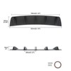31"x7" Rear Bumper Diffuser Fin Splitter Spoiler Lip For Hyundai