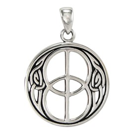 Moonlight Mysteries Sterling Silver Chalice Well Pendant - Sacred Symbol of Avalon