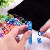 SIQUK 100 Pieces Dice Set 12mm Game Dice 6 Sided
