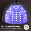 Fcozpjk UV LED Nail Lamp, 48W Nail Dryer for Gel