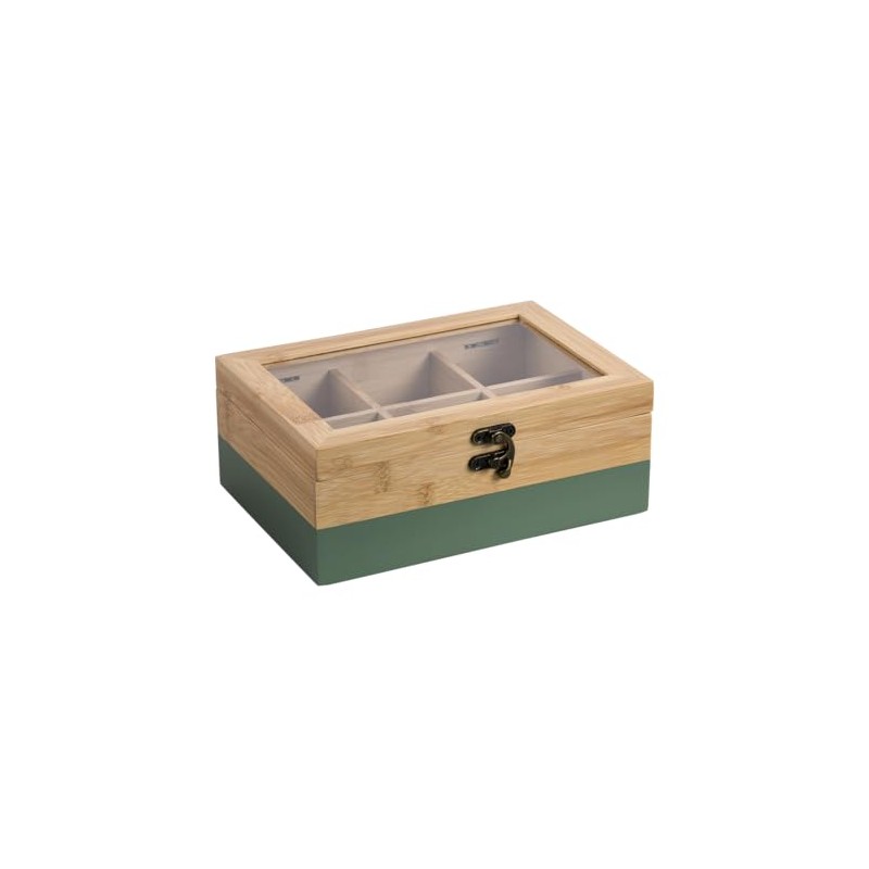 Kesper® Tea Box, Material: FSC® Certified Bamboo, 6 Compartments, with