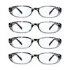4 pares de anteojos de lectura, anteojos de bloqueo de