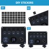 12V 5 Gang Toggle Rocker Switch Panel for Boat Waterproof