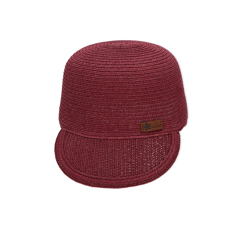 Sterntaler Girls Straw Baseball Cap, pink