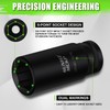 SUNHZ MCKP 20 PCS 1/2" Impact Socket Set, Drive Deep