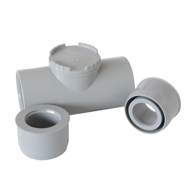 First Plast NRC32G PVC Bonding Gate Valve, Grey, ø 32