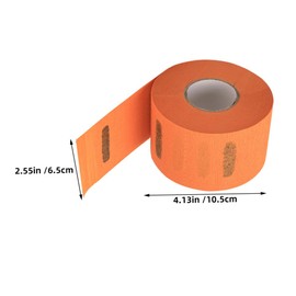FRCOLOR 5Rolls Disposable Barber Neck Strips Soft Lightweight Stretchy Paper Neck Bands for Haircut Styling Salon Hairdressing Accessories with Stable Adhesion and Hair Protection Design