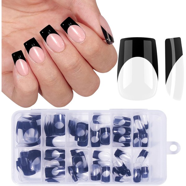 Uñas Francesas, Puntas De Uñas Francesas Blancas, Uñas Postizas Cuadradas