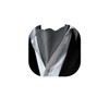 HISDERN Tie Scarf Black and White Men's Wedding Ascot Tie