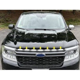 7pc Luxury FX Front Grille Insert Accent Trim for Ford Maverick 2022-2024 Super Crew