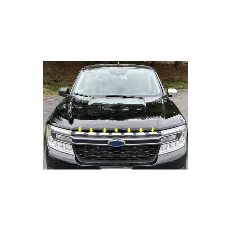 7pc Luxury FX Front Grille Insert Accent Trim for Ford