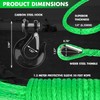 STEGODON Synthetic Winch Rope, 1/4'' x 50ft 10,000LBS Synthetic Winch