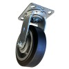 Hy-Weld Black Non-Marking Rubber 6" x 2"Swivel with Brake Caster