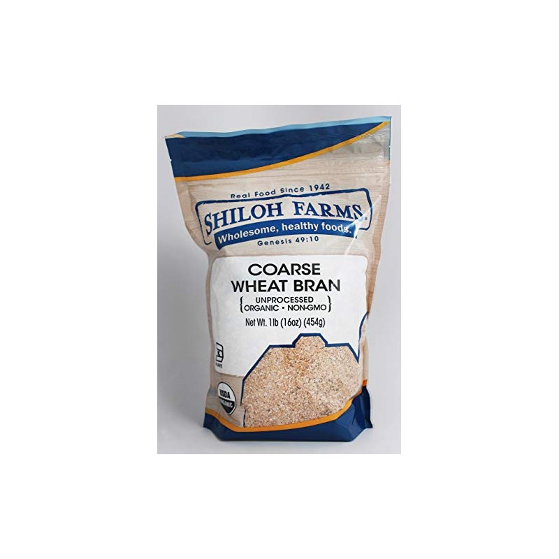 Shiloh Farms Organic Coarse Wheat Bran Unprocessed -- 16 oz