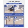 FAKILO Melamine Edge Banding, White Pre-glued Veneer Edge Banding for