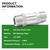 TAISHER 1PCS 304 Stainless Steel 1/4" BSP Male x 1/4"