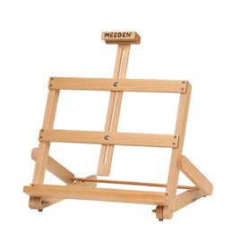 MEEDEN Heavy-Duty H-Frame Tabletop Easel: Adjustable Studio Desktop Easel for Painting- Portable Beechwood Art Easel Stand for Artist - Hold Canvas up to 20" High