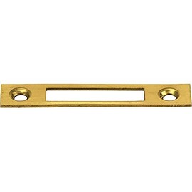 JuNie Furniture Strike Plate 2556.00023 - Edged, Steel, L x W 60 x 12 mm, Safety Lock, Lock Plate, Cabinet and Furniture Lock