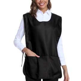 Argstar Unisex Waterproof Cobbler Apron with 3 Pockets for Women/Men, Black