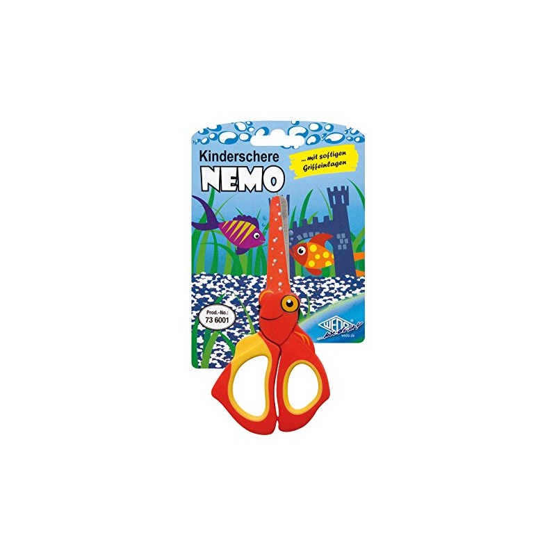 Wedo 736001 Nemo Children Scissors Craft Scissors Stainless Steel Blunt Tips