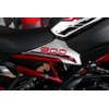 Tankpad Motorcycle Sticker Decal Compatible with Kawasaki Z900 Red Silver