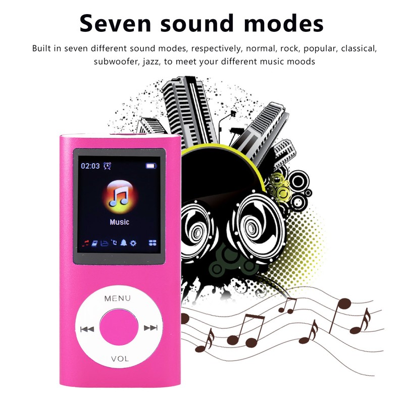 Portable MP3 Music Player 1.8inch TFT Screen HiFi Sound 7