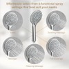 Adjustable 30-Inch Shower Slide Bar with 5-Function Handheld Shower Head,