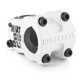 TruVativ Hussefelt 40mm Aluminum Mountain Bike Stem - Forged 6061-T6, 31.8mm Bar Clamp, 0 Angle, White, Lightweight, Durable, MTB Stem with Precision Performance Engineering