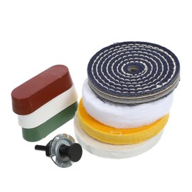 Gatuida 1set Buffing Polishing Wheel Kit Polishing Compound and for Carving Jewelry and Finishing Buffing Tool for Drill and Rotary Tool Use