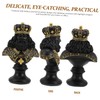 GRIRIW Desktop Chess Sculpture Chic Office Decor Stylish Chess Status